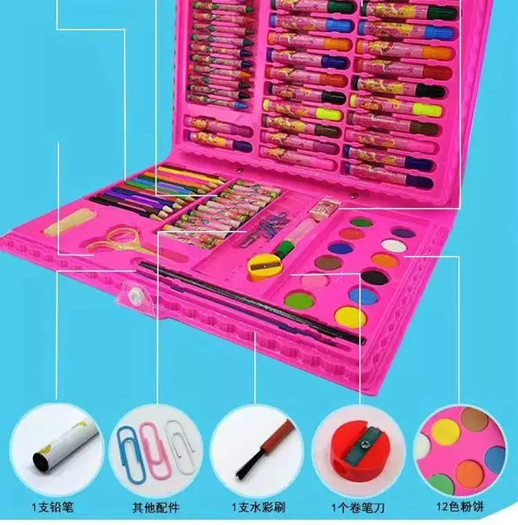 86-piece color pen set, kindergarten watercolor pen, art brush, painting set, children's gift, painting set h Application Scenario