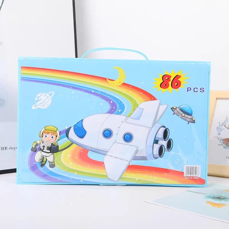 86-piece color pen set, kindergarten watercolor pen, art brush, painting set, children's gift, painting set h Item Picture