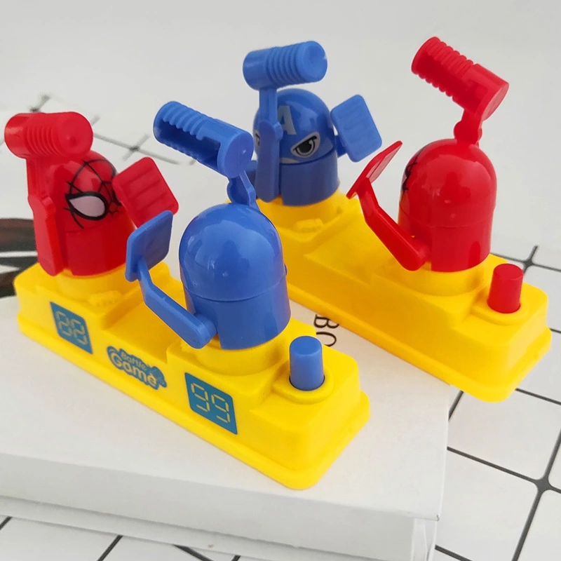 Two-person battle hammering parent-child interactive tabletop game, children's educational toy, hand-press fighting figure, gift for export details Picture