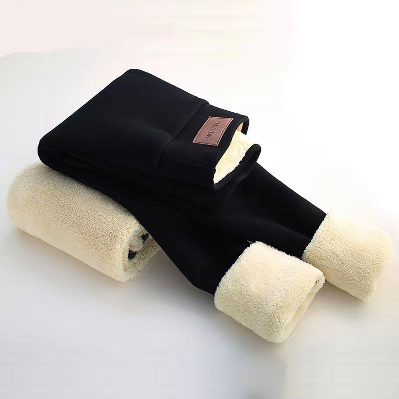 Polainas de lana de cordero de algodón de 800g de alto grosor para mujeres de invierno cintura alta slim pantalones de algodón extra grueso pantalones calientes Application Scenario