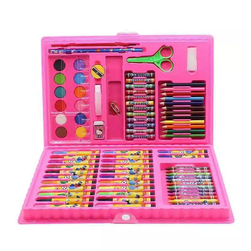 86-piece color pen set, kindergarten watercolor pen, art brush, painting set, children's gift, painting set h full figure