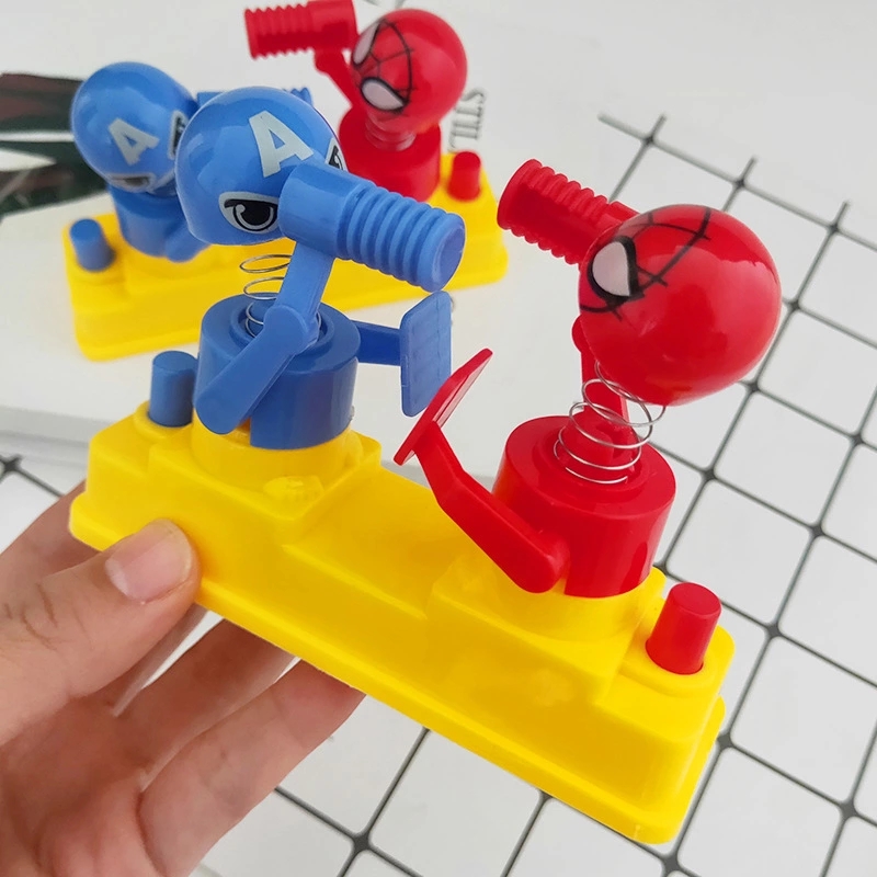 Two-person battle hammering parent-child interactive tabletop game, children's educational toy, hand-press fighting figure, gift for export Item Picture