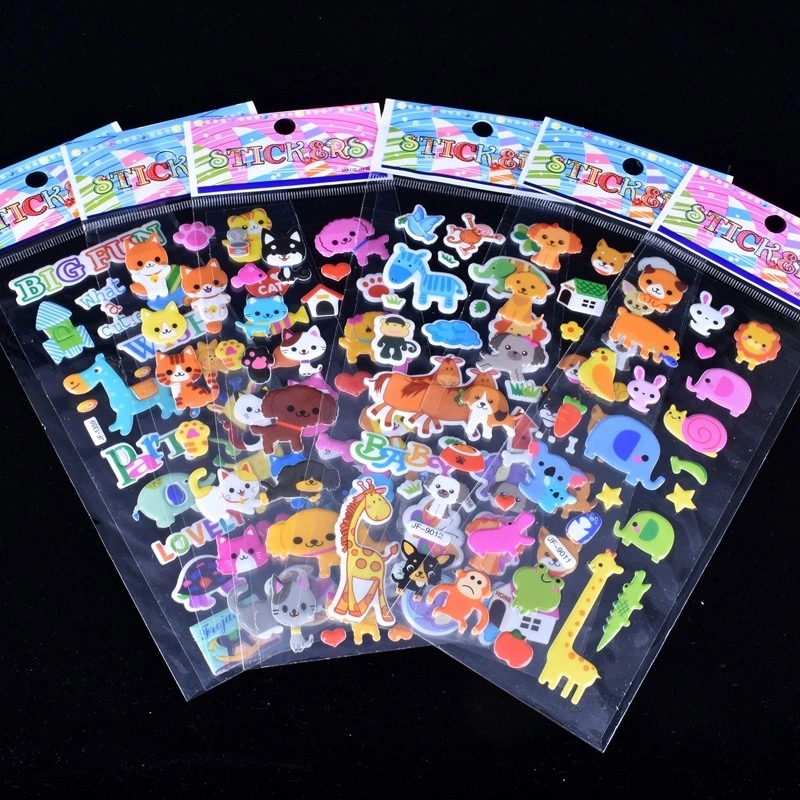 Factory direct sales of children's cartoon stickers, 3D bubble stickers, children's reward stickers, and anime stickers are selling well at street stalls full figure
