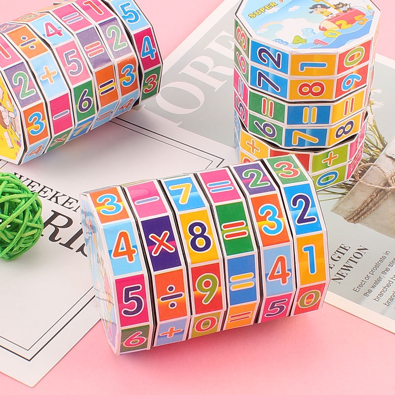 Primary school students' digital Rubik's Cube stationery, children's gifts, educational toys, kindergarten gifts, Rubik's Cube details Picture