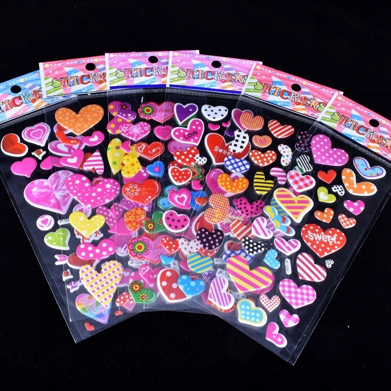 Factory direct sales of children's cartoon stickers, 3D bubble stickers, children's reward stickers, and anime stickers are selling well at street stalls details Picture