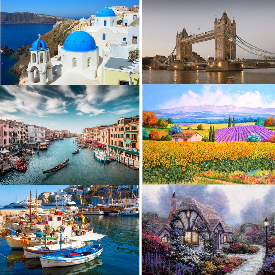 Customized wholesale of 500-piece adult jigsaw puzzles, high-difficulty and educational landscape oil paintings, animal and children's toy jigsaw puzzles details Picture