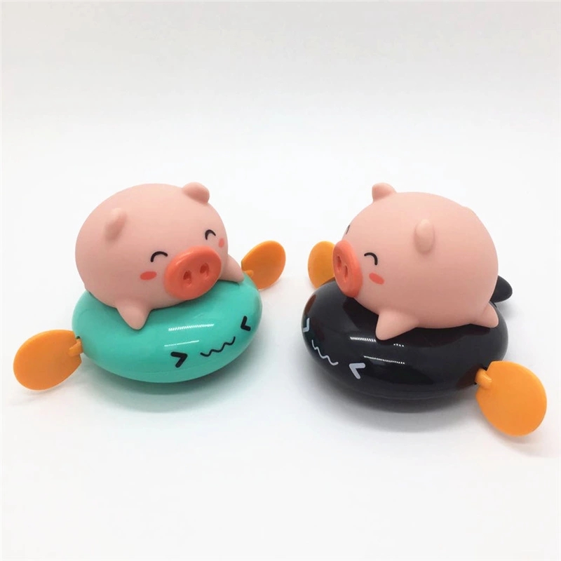 Winding up springs, playing in water, swimming, cute little pigs, children's bath toys, swimming little flying pigs toys are selling well at street stalls Item Picture