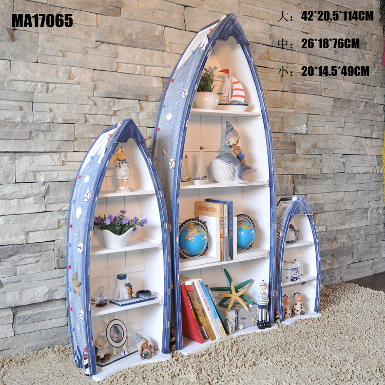 特价 三件套地中海储物柜 船柜 书柜 收纳柜  创意MA17065-08001