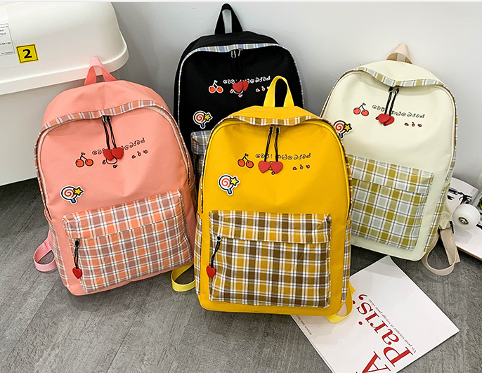 Bolsa post college estilo doble hombro casual mochila escolar