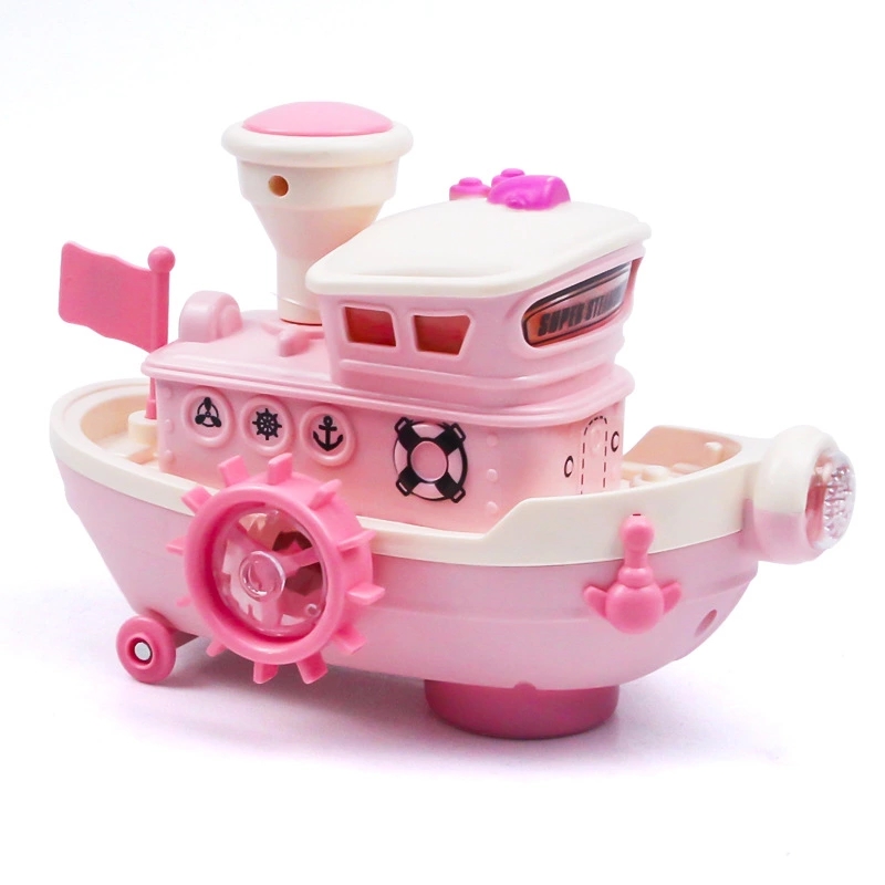 Cartoon children's electric toy cars, role-playing girls, glowing toys, omnidirectional cruise ships, toy ships, wholesale at street stalls Specification drawing