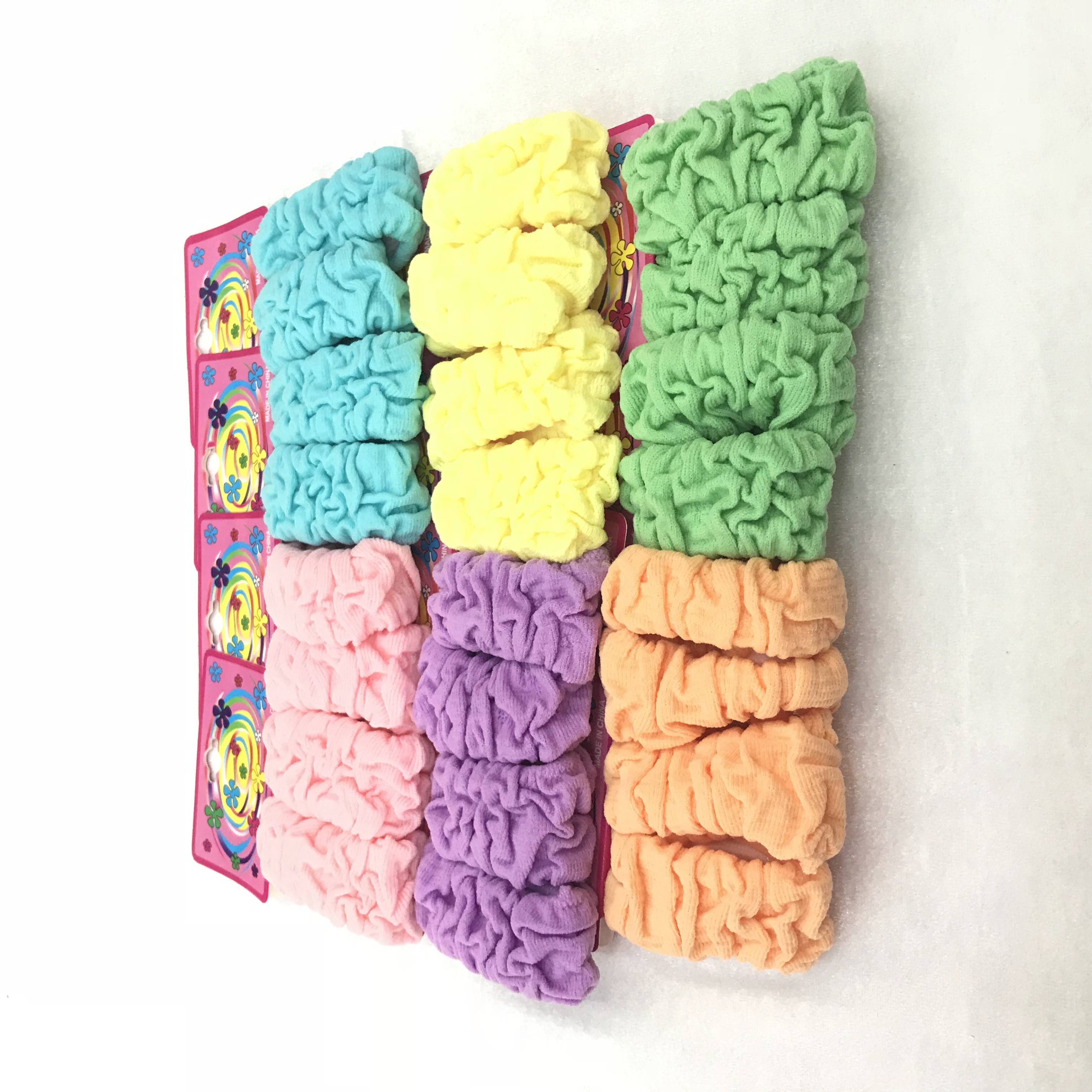 New nylon ruffled nylon high-stretch rubber band scrunchie thumbnail