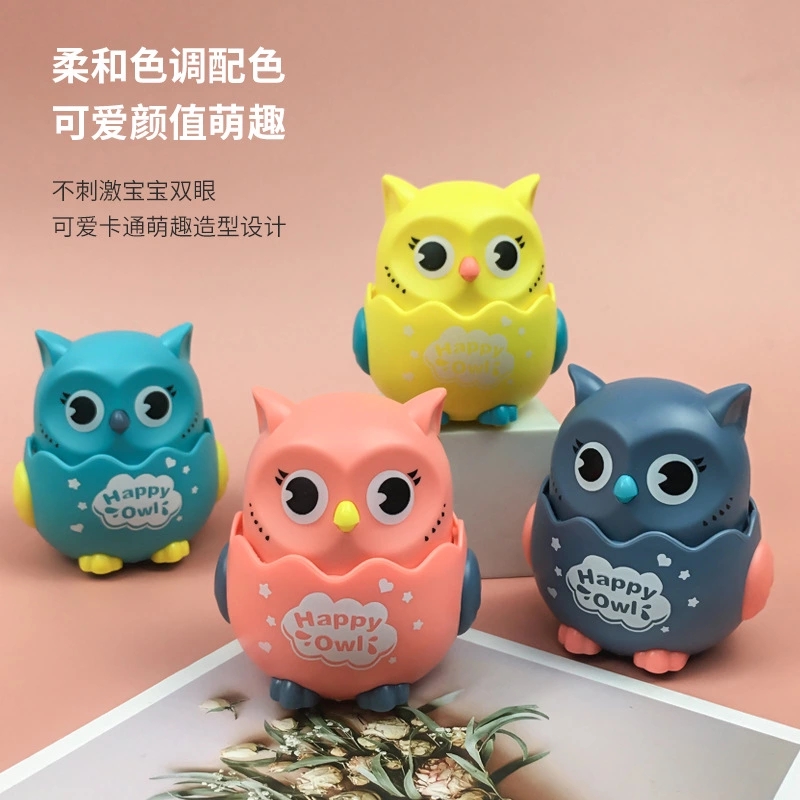 New push-slide cat-head eagle small toy, kindergarten gift, Huili inertial children's toy, wholesale from street stalls full figure