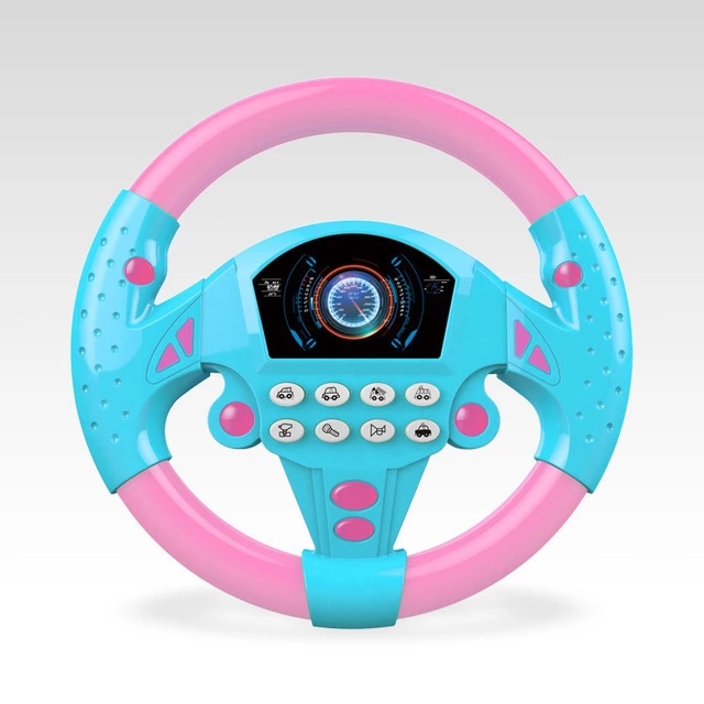 Street stall supplies, driving steering wheel toys, music simulation driving steering wheels, children's early education and intelligence development wholesale details Picture