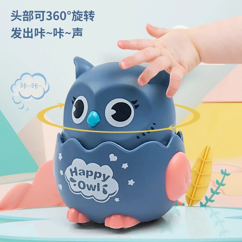 New push-slide cat-head eagle small toy, kindergarten gift, Huili inertial children's toy, wholesale from street stalls Specification drawing