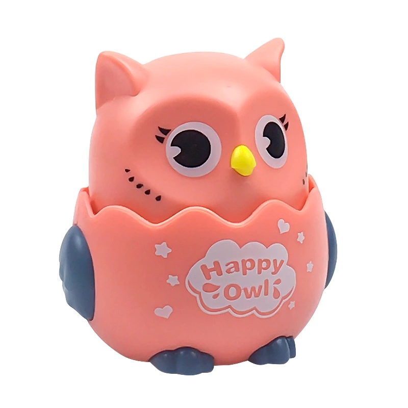 New push-slide cat-head eagle small toy, kindergarten gift, Huili inertial children's toy, wholesale from street stalls Item Picture