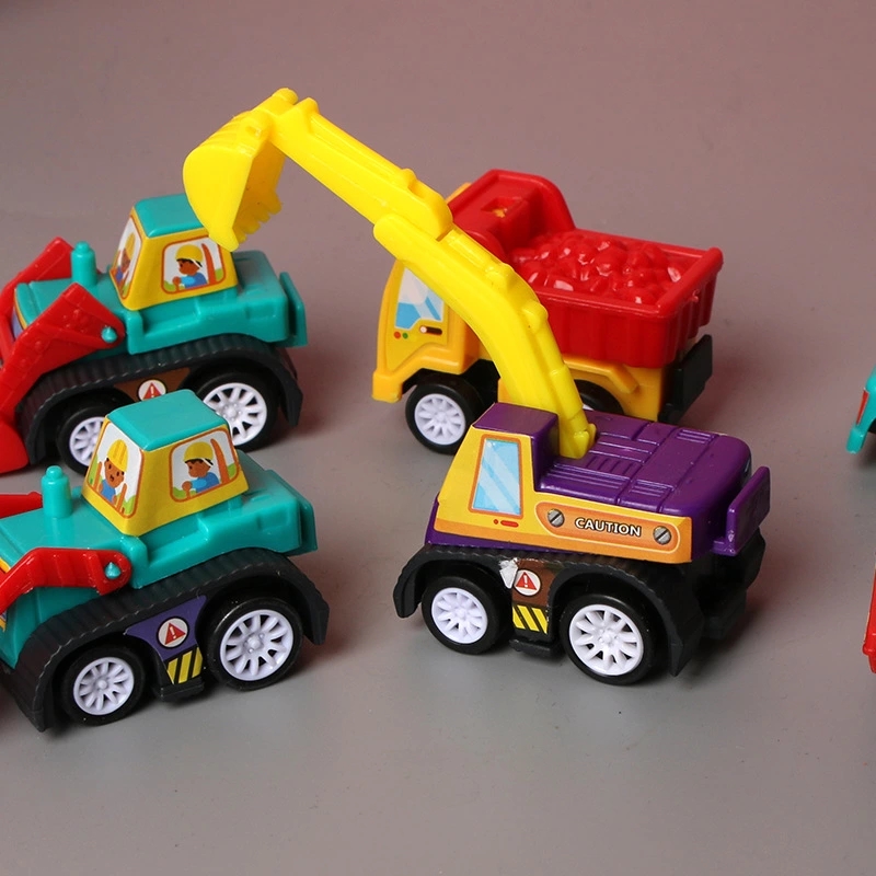 1 bag of children's toys, 6 small cars, boy and baby mini Rebound car inertial engineering vehicle set Specification drawing