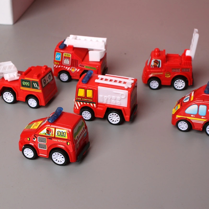 1 bag of children's toys, 6 small cars, boy and baby mini Rebound car inertial engineering vehicle set Application Scenario