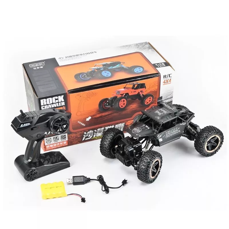 Alloy climbing mountain, Bigfoot, four-wheel drive remote control car toy model 1:18, off-road car, rock climbing car, children's remote control Item Picture