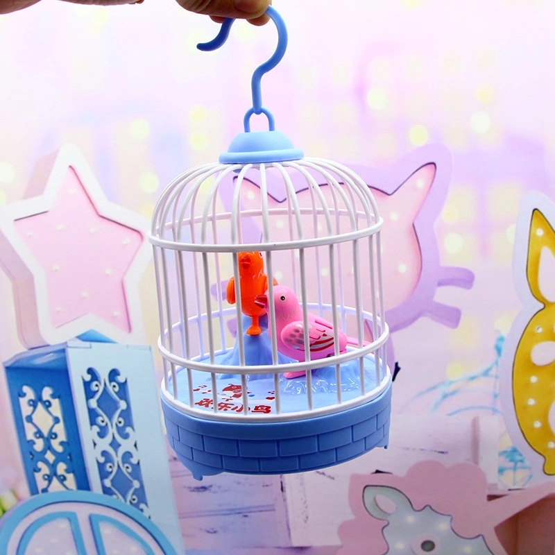 Children's voice-controlled sensor birdcages, mini fun birdcages for parents and children, electric, hot-selling toys from street stalls Application Scenario