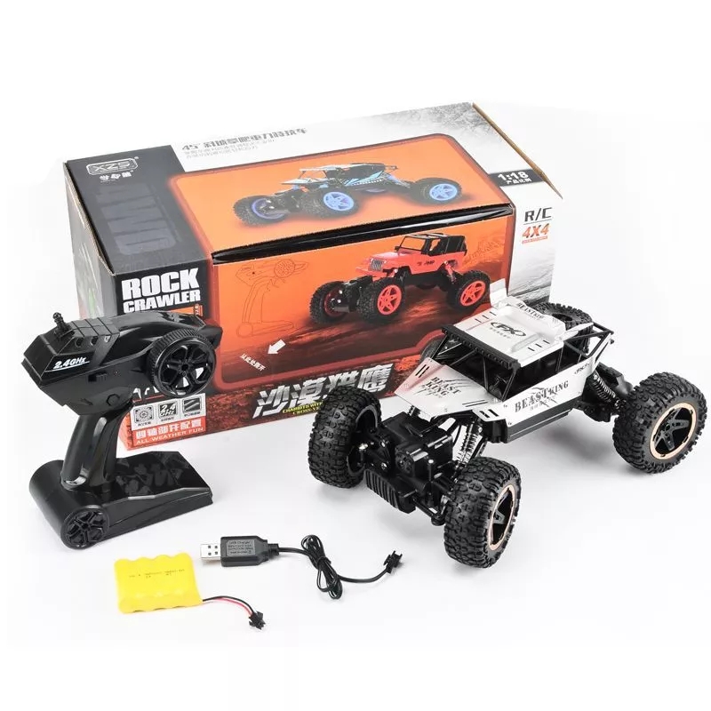 Alloy climbing mountain, Bigfoot, four-wheel drive remote control car toy model 1:18, off-road car, rock climbing car, children's remote control Application Scenario