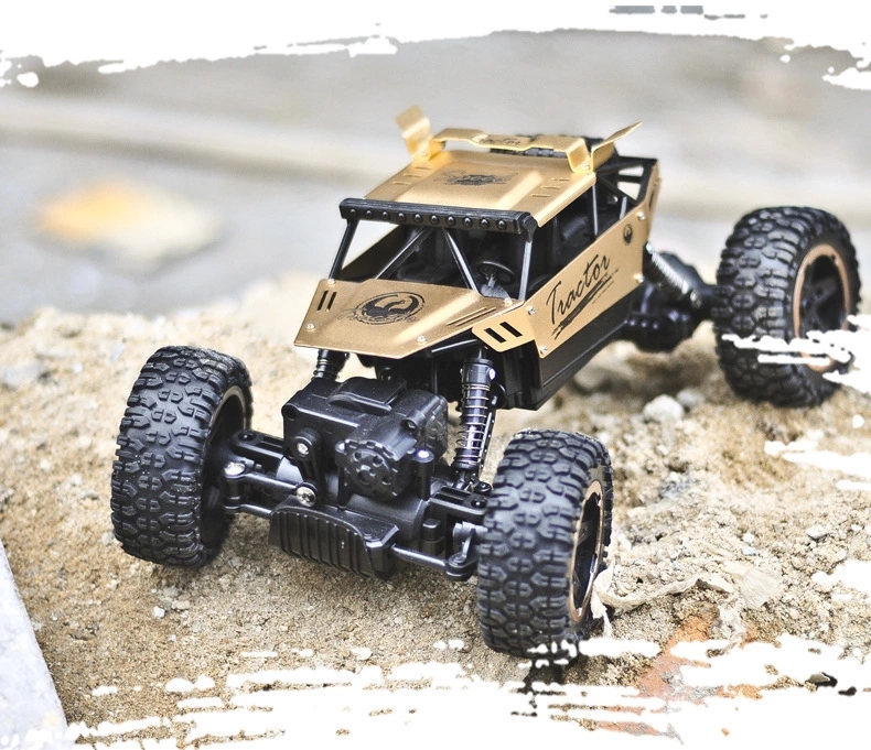 Alloy climbing mountain, Bigfoot, four-wheel drive remote control car toy model 1:18, off-road car, rock climbing car, children's remote control details Picture