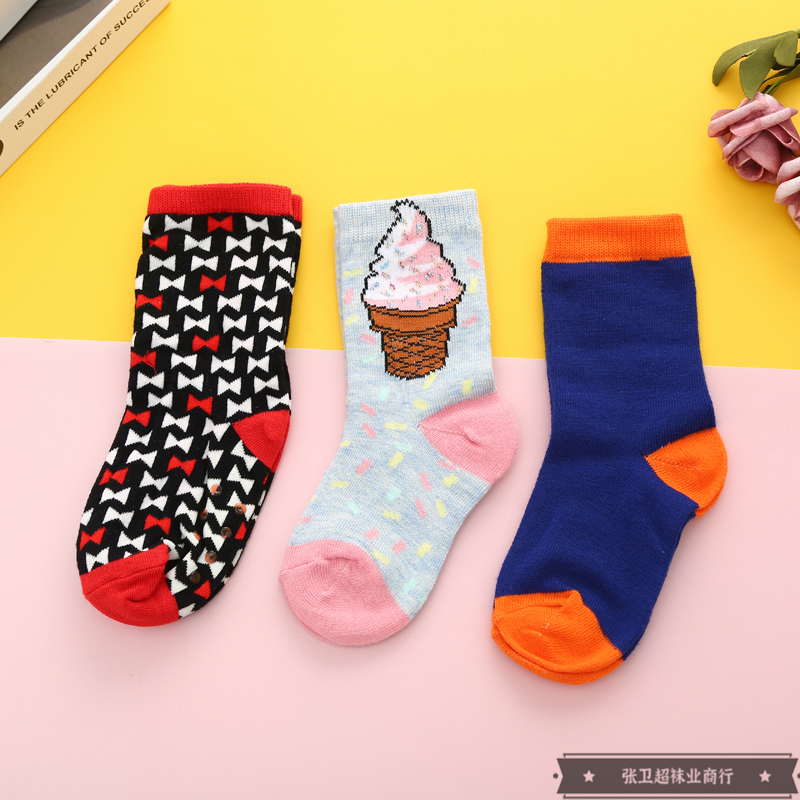 Children's socks, thin cotton for spring and autumn, comfortable and breathable cotton socks for boys, girls and babies, colorful mid-calf cotton socks for students Specification image