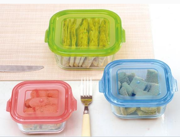 Square Pyrex simple cover crisper crisper bowl bento box