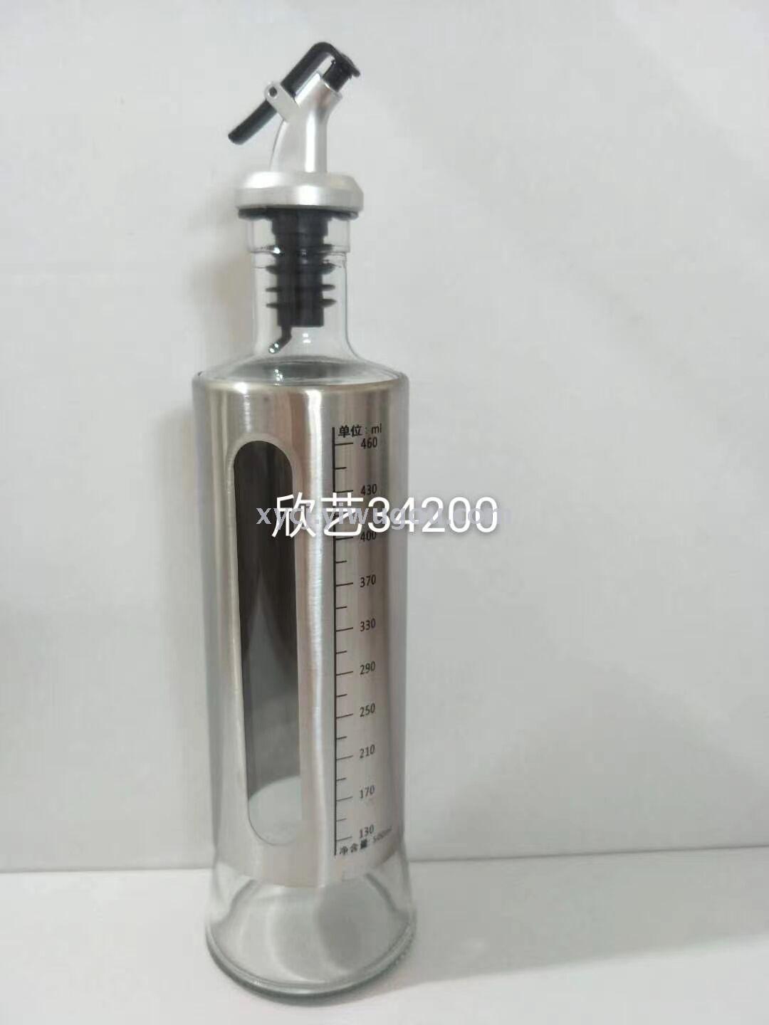 Glass stainless steel oil bottle Specification image