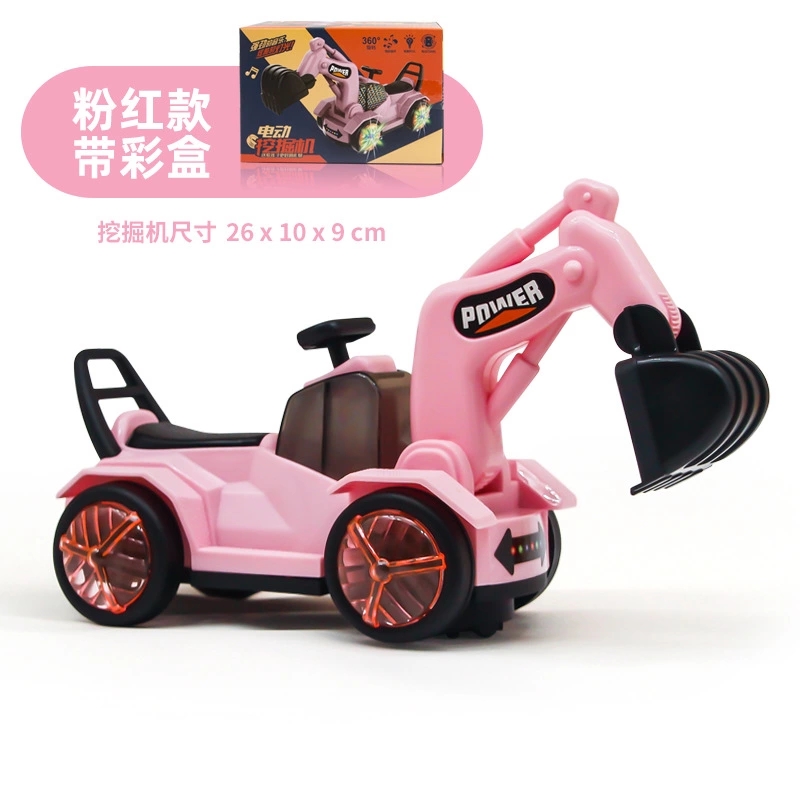 Cross-border children's electric universal excavator, cartoon light and music engineering vehicle, toy car for boys aged 3-6, gift Application Scenario