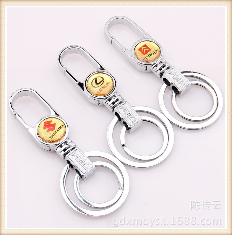 Couple keychains, craft keychains, car keychains, safety clasps, 2-yuan store wholesale, street stall supply details Picture