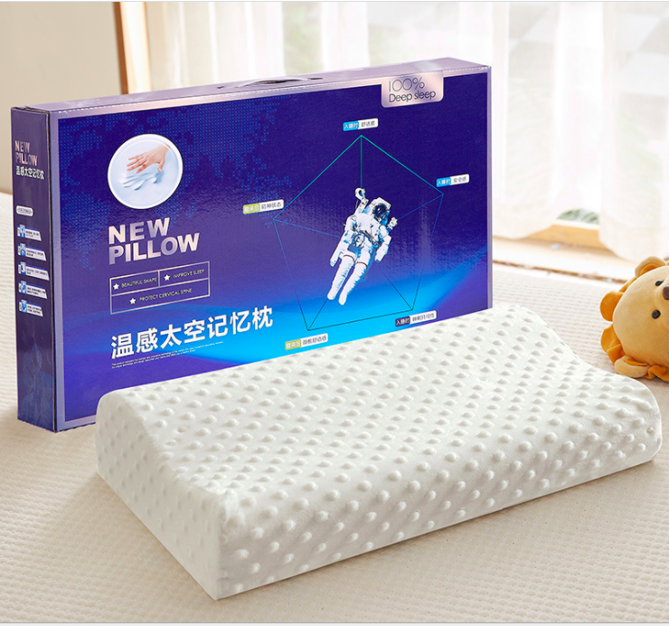 Slow rebound memory pillow, zero-pressure pillow core, memory foam health care neck pillow, customized and wholesale gifts