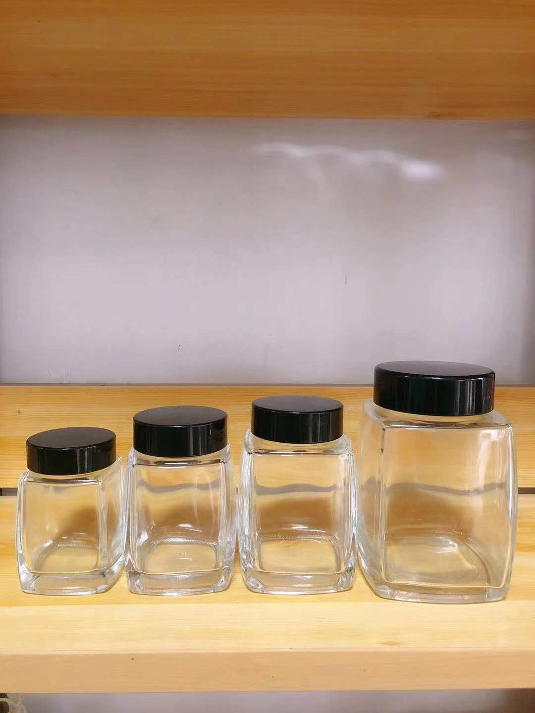 Glass bird's nest bottle new high temperature resistant high-grade health care products packaging bottle