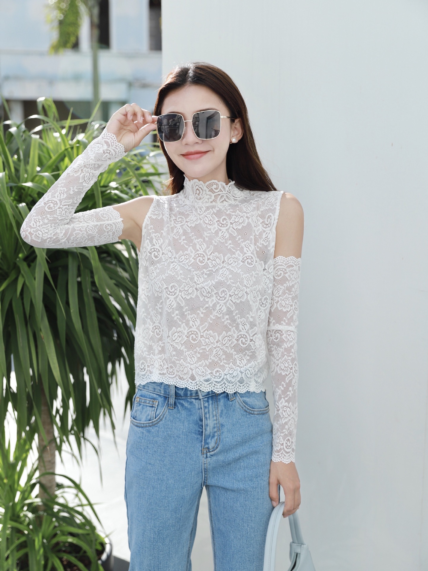 New autumn and winter slimming stand-up collar base for women paired with lace fake collar, versatile for children. Fake collar in stock details Picture