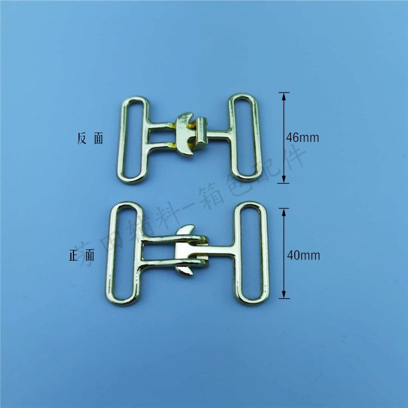 40 inner diameter alloy butt belt buckle imitation gold plating Specification drawing