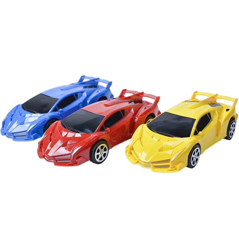 Children's rebound car, inertial small car, large boy toy, power-assisted sports car, baby's educational sports car, racing car h Item Picture