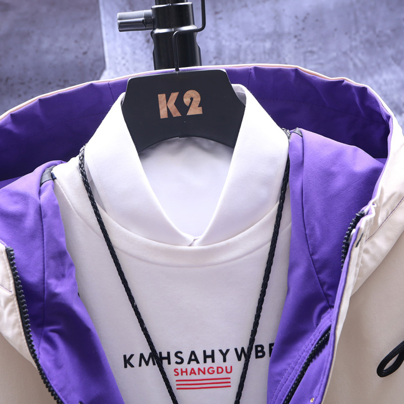 Wholesale of men's trendy loose workwear jackets, casual printed jackets and hooded tops in the autumn of 2020 Item Picture