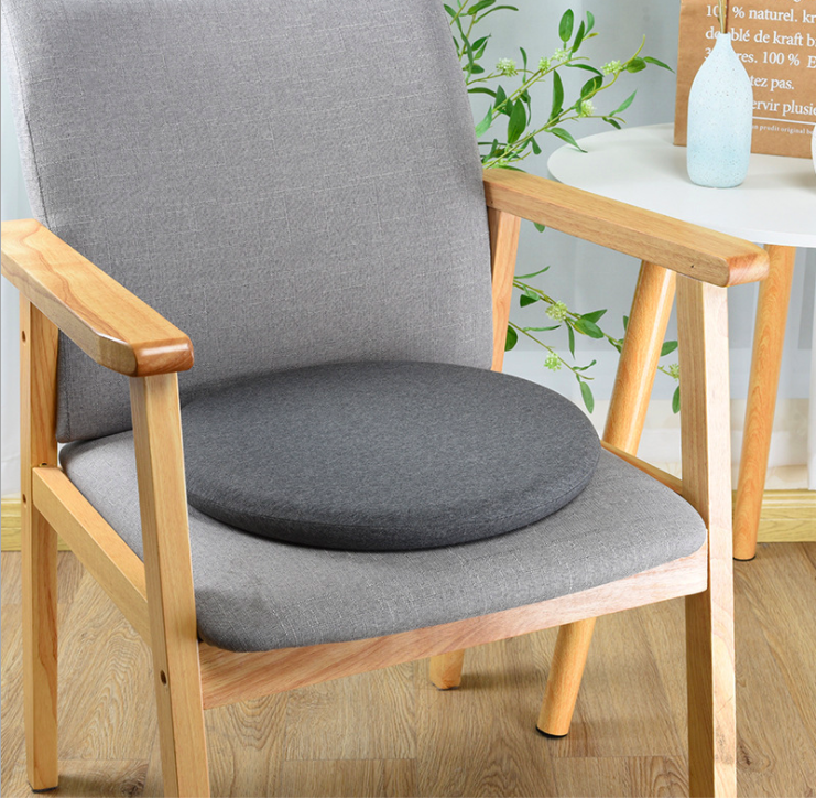 Tatami Japanese-style seat cushion, round solid color breathable office chair cushion, slow rebound memory foam seat cushion Application Scenario