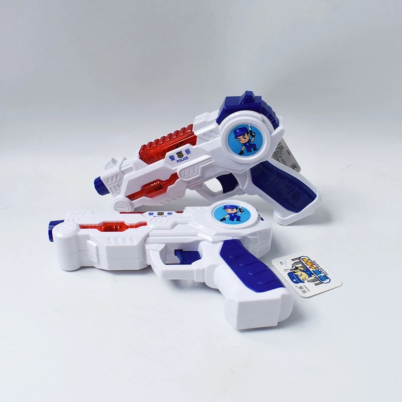 Children's police toy gun, electric sound and light projection, baby toy gun, light music, cartoon toy gun, small gun 2-6 Specification drawing