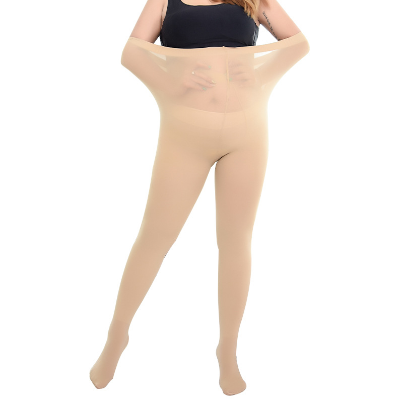 袜子/丝袜女过膝性感/大码裤袜/白丝袜/加大码裤袜白底实物图