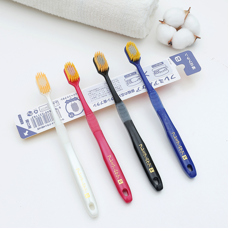 Free shipping premium Japanese wide-head toothbrush, Japanese adult fine soft bamboo charcoal single set, family set toothbrush Application Scenario