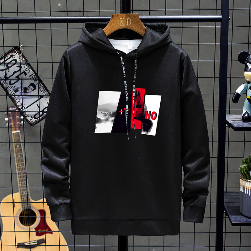 ebay, AliExpress, wish, Amazon, LAZADA, factory direct sales of 2020 autumn new products, hot-selling hooded sweatshirts for men Specification image