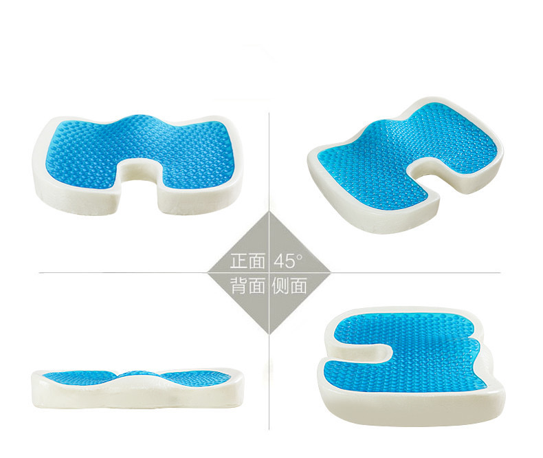 A set of backrest cushions, memory foam gel cushions, office cushions, and car backrest pillows Specification drawing