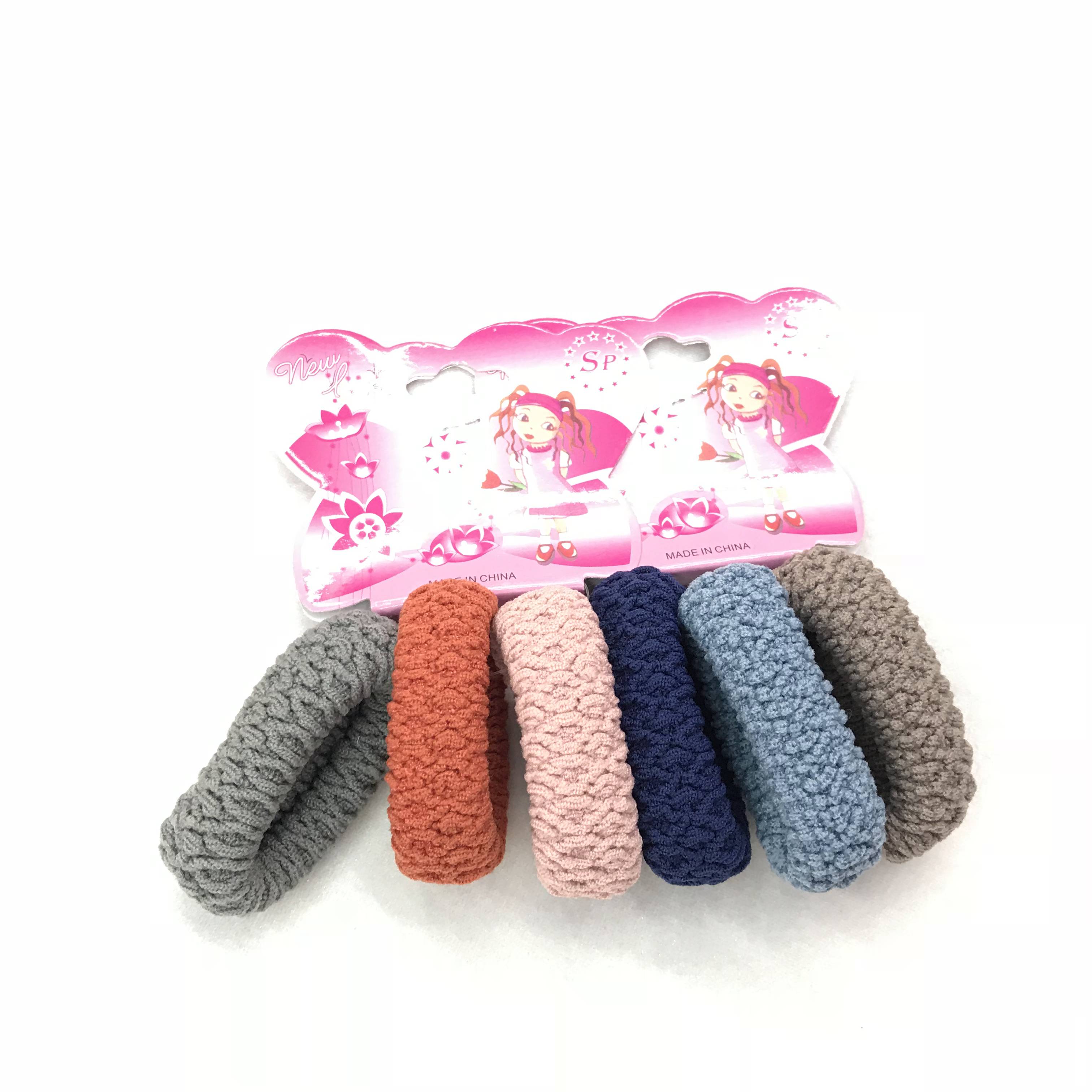 New nylon large high stretch plaid wavy jacquard towel ring with 3 upper cards thumbnail