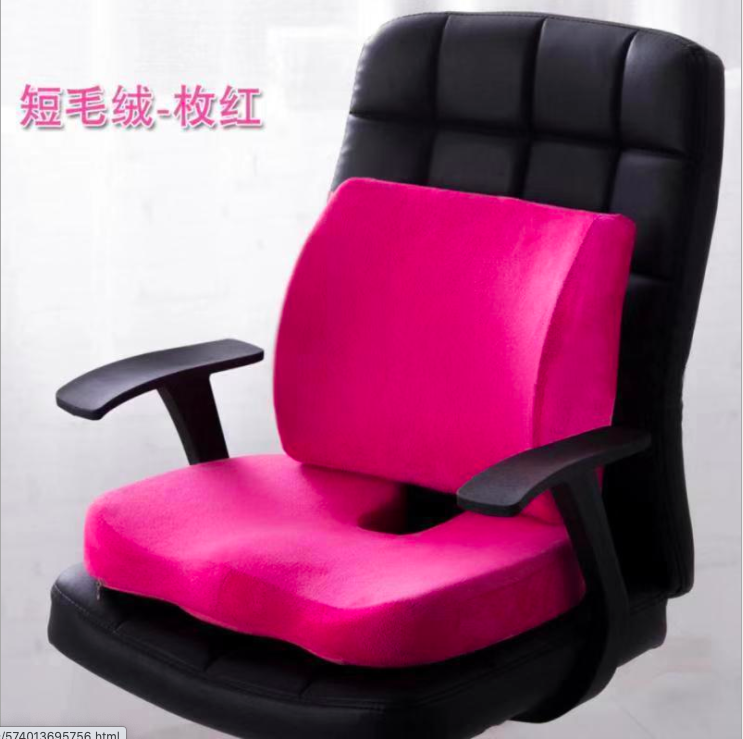 A set of backrest cushions, memory foam gel cushions, office cushions, and car backrest pillows Application Scenario