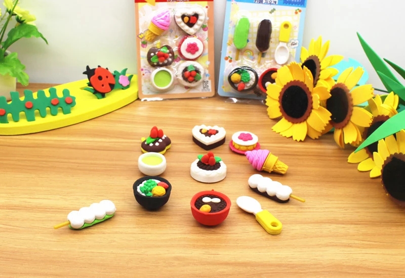 Creative children's erasers, stationery, children's products, stationery sets, learning supplies, kindergarten gifts Application Scenario