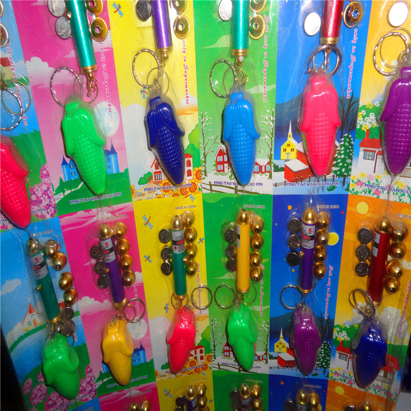 Children's plastic toys, LED keychains, gifts, night lights, 5 heads of laser and multiple types of toys, wholesale from the street stall factory details Picture