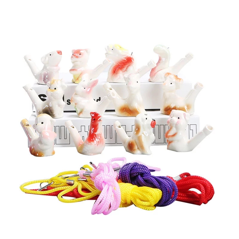 Durable plastic blowers, ceramic waterbird whistles, and anti-drop ceramic whistles are selling well at souvenir stalls in tourist attractions details Picture