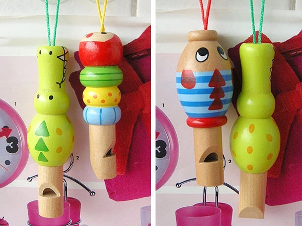 Cute cartoon animal whistles, baby wind instruments, wooden children's educational toys, music early education gifts ht Application Scenario
