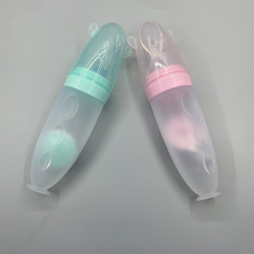 婴儿硅胶吸盘米糊勺子