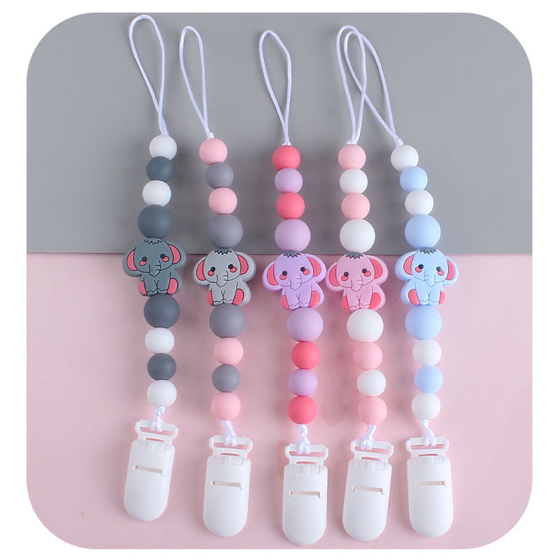 Baby silicone pacifier chain